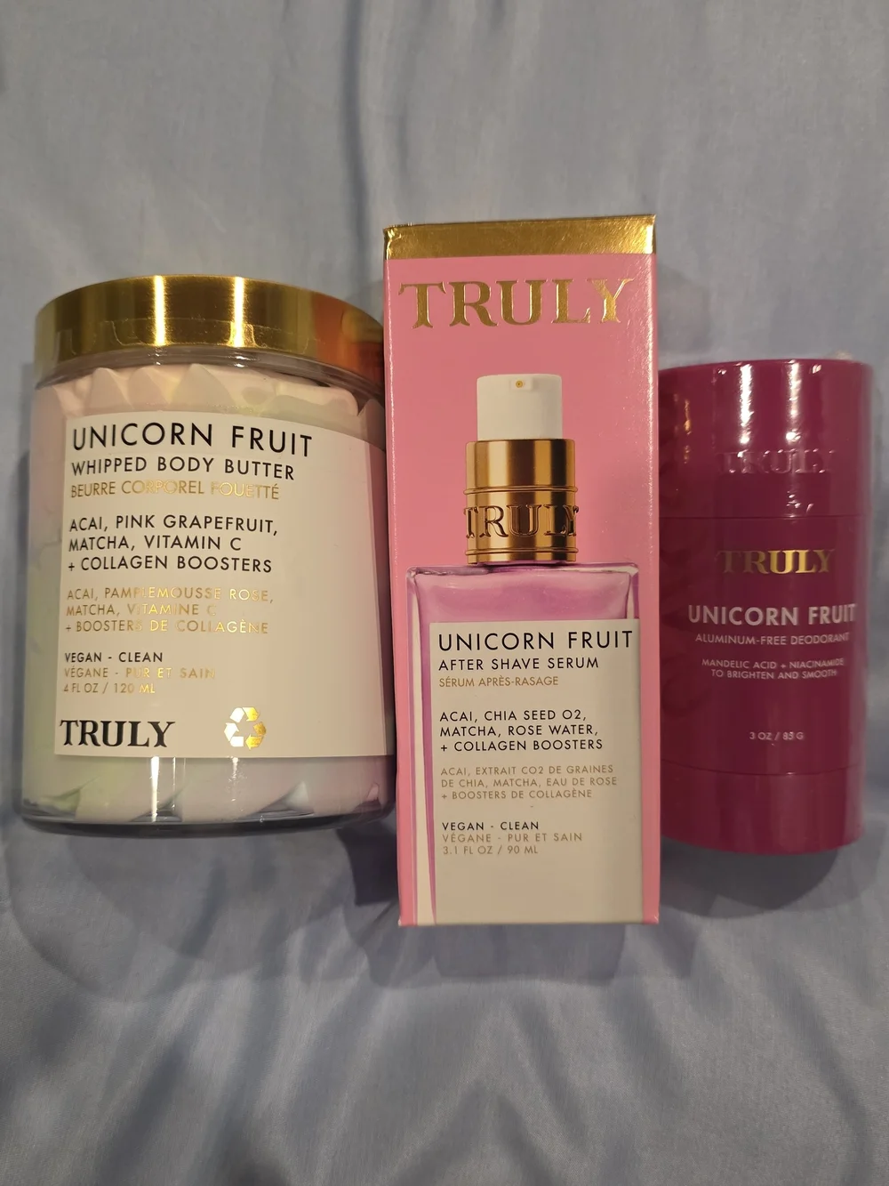 TRULY Unicorn Fruit Skincare Set — Pink & Gold Accents